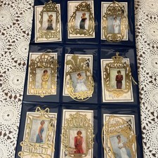 RARE 9pc Princess Lady Diana Postal Stamp Christmas Ornament Set Coa’s picture