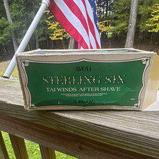 Vintage Avon Sterling Six II Car Decanter Tai Winds After Shave FULL with Box picture