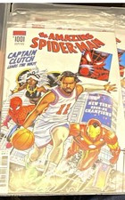 AMAZING SPIDER-MAN #1001 JALEN BRUNSON NY KNICKS NYCC EXCLUSIVE IN HAND picture