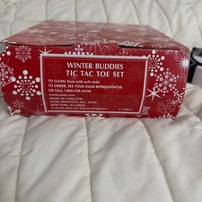 Avon Winter Buddies Tic Tac Toe 2002 Snowmen Vs. Penguins- Orig. Box - BRAND NEW picture