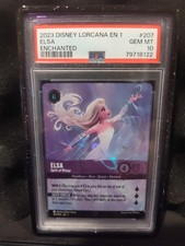 2023 Elsa Spirit of Winter Enchanted PSA 10 Lorcana EN-1 picture