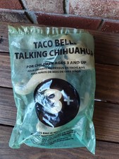 Vintage 1999 Taco Bell Talking Chihuahua Plush Dog Yeah, Drop The Chalupa Sealed picture