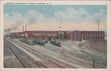American Locomotive Works Dunkirk New York NY Brooks Steam Train 1910s Postcard picture