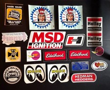 Lot of 18 Vintage 1970's 80's Original Drag Racing Hot Rod Muscle Car Stickers picture
