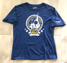 RARE HTF 2017 DISNEYLAND PARIS CAST MEMEBER 25TH ANNIVERSARY MENS BLUE XL SHIRT picture