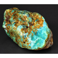 Authentic deep green blue rough specimen Dominican amber 60mm picture