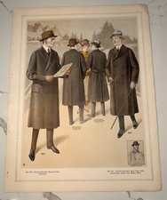Men's Fashion Clothing Catalog Page Tailoring Chicago 1915-1916 J C Leyendecker picture