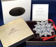 WALLACE 2006 STERLING GRANDE BAROQUE SNOWFLAKE ORNAMENT 9th EDITION BOX COA 23g picture