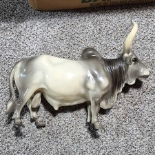 Vintage Breyer Horse #70 Glossy Grey Brahma Bull Animal 1960s see notes in descr picture