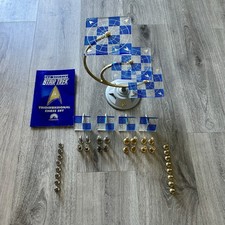 Franklin Mint 1994 STAR TREK Tridimensional 3D Chess Set (As is - no Box or CoA) picture