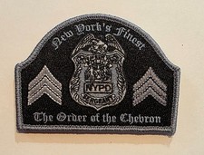 NYPD New York City Police Department Sergeant Chevron Novelty Morale Patch Subd picture