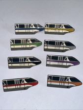Disney Monorail Hidden Mickey Multi Color Pin Lot Of 8 2006/2007 picture