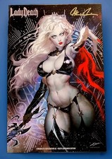 Lady Death Cybernetic Desecration #1 Death Conqueror Edition Signed COA #97/200 picture