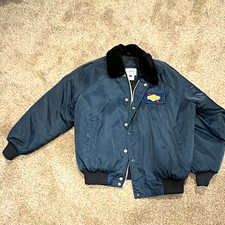 Vintage 1990s Sunoco Cintas Bomber Work Jacket Large L/G Insulated Oil Gas picture