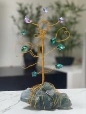 Powerful Handmade Green Fluorite Crystal Tree Of Life For Prosperity, Home Decor picture