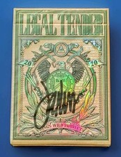 Legal Tender Gilded Signed Playing Cards Kings Wild Project 500 Made New Sealed picture