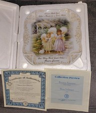 Sisters Hold Each Others Hearts Forever Dona Gelsinger Decorative Plate EUC picture