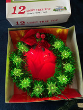 Vintage Sterling 12 Light Christmas Tree Top with Bells, New Other picture