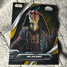 Topps 2022 Star Wars Chrome Black Jar Jar Binks Revenge of the Sith 06/50 #41 picture