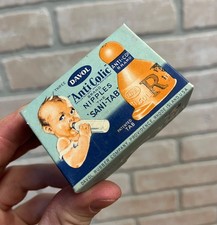 Vintage DAVOL Anti-Colic Brand Nipples The Sani-Tab Empty Advertising Box Only picture
