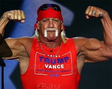 Hulk Hogan at RNC 2024 for President Trump  - 8x10 Photo Reprint picture