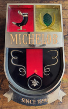 Vintage Michelob Lighted Crest Bar Sign Shield Since 1896 Anheuser-Busch Works picture