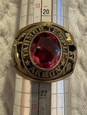 Vintage 1960s Shriners Masonic TADMOR TEMPLE Akron Ohio Mens Ring - Size 11 picture