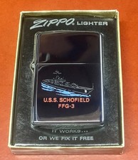 “HERO” NAVY CAPT JAMES F. KELLY U.S.S. SCHOFIELD FFG RARE VIETNAM ZIPPO LIGHTER picture
