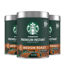 Starbucks Premium Instant Coffee Medium Roast, 3 Tins 3.17 Oz picture