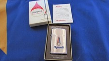 VERY RARE SUPER NICE 1956 FLAT BOTTOM SLIM PLYMOUTH ADVERTISING ZIPPO LIGHTER picture