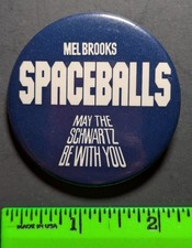 Vintage 1980s Spaceballs The Movie Pinback Pin picture
