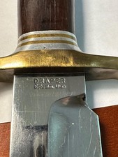A 13-inch custom fighting knife handmade by Harvey Draper in 1967 picture