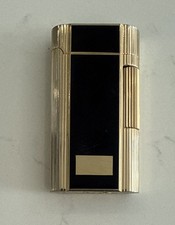 Rare Vintage Zippo Contempo Gold Tone & Black Lighter Japan Not Engraved picture