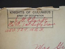 WW1 Letter 7/1918 US Army of Occupation Soldier APO 729 & Valentine Greetings picture