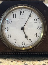 Antique French Duverdrey & Bloquel Tambour Mantel Clock 8 Day Movement 1920’s picture