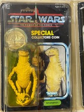1984 Kenner Star Wars Power of the Force Amanaman Figure w/ Collectors Coin picture