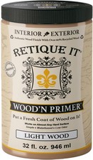 Retique It Wood'N Primer - Paint It Then Stain It - Stainable Wood Fiber Paint ( picture