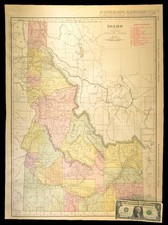 1911 Antique Map of Idaho Railroad Map ORIGINAL Atlas Map OSL RR DATED picture