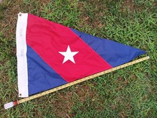 Vintage Marblehead Mass Yacht Club Burgee Penant Flag picture