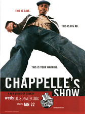 2003 Chappelle's Show Dave Chappelle Comedy Central Premiere Vintage Promo Ad picture