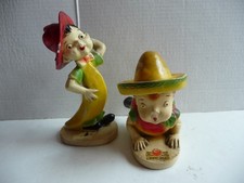 2 Vintage 1942 PEEDEE Carlton Ware Fruit Kids Albert Apple & Rare Banana Boy picture