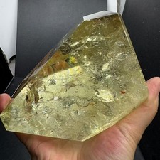 2.58LB Natural Citrine Quartz Carved Freeform Energy Crystal Reiki Heal Decor picture