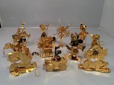 The Danbury Mint, Disney Christmas Gold Ornament Collection, (missing one) picture