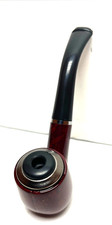 Elegant Reddish Brown Tobacco Pipe - Classic Curved Design for Beginners  picture