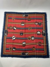 Vintage Womens Chamonix Competition Scarf 30” x 30” Olympic Winter Game Sports picture