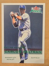 2001 FLEER FOCUS CARLOS BELTRAN #186 GREEN PARALLEL #'ED 219/247 picture