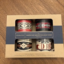 Pendleton American Indian College Fund Collection Coffee Mug Set of 4 12oz 354ml picture