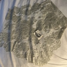 Vintage Brandnew 1950’s Lace DESCO Mantilla, Chapel Veil Made France . 47X22 picture