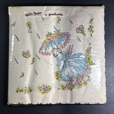 Vintage Party Papers by Pakay 25 Napkins Ephemera Junk Journal MCM Pastels picture