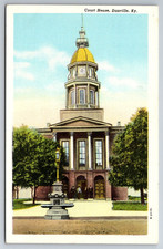 KY, Danville, Courthouse, Street Side, Vintage Postcard picture